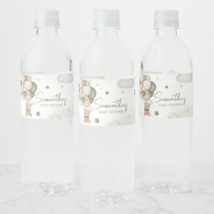 Étiquette Pour Bouteilles D'eau On Peut Attendre Le Boho Vert