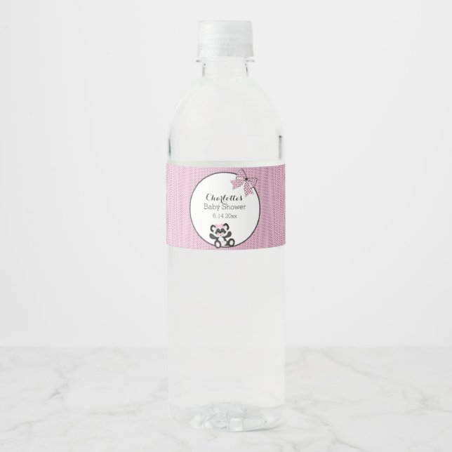 Étiquette Pour Bouteilles D'eau Panda bébé (Devant)