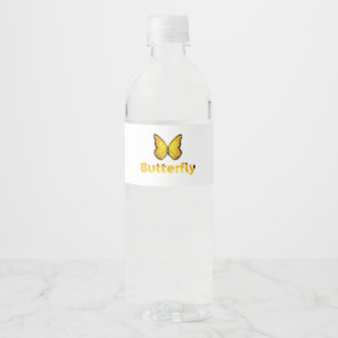 Étiquette Pour Bouteilles D'eau Papillon