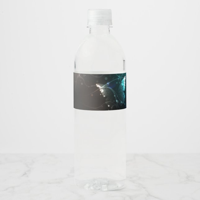 Étiquette Pour Bouteilles D'eau Papillons de nuit (Devant)