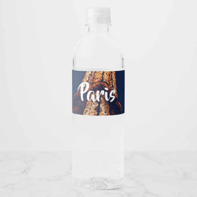 Étiquette Pour Bouteilles D'eau Paris (Devant)