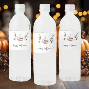 Étiquette Pour Bouteilles D'eau Parti Citrouille éffrayant Bonne Halloween