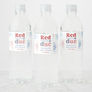 Étiquette Pour Bouteilles D'eau Parti Patriotique Rouge Blanc Et Baby shower Échéa