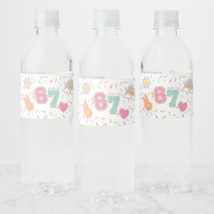 Étiquette Pour Bouteilles D'eau Patch prépa J'avais SIX ans maintenant j'ai SEPT a