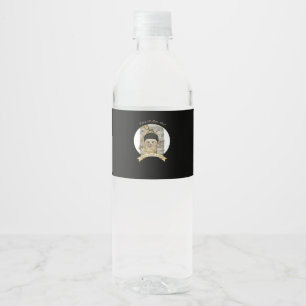 Étiquette Pour Bouteilles D'eau Peekaboo Mème Design Pour Halloween