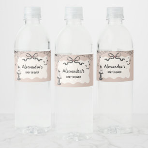 Étiquette Pour Bouteilles D'eau Petit Boo Halloween Baby shower gothique
