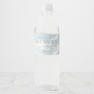 Étiquette Pour Bouteilles D'eau Petit morceau de ciel Baby Shower Simple