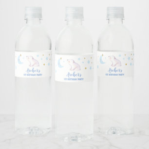 Étiquette Pour Bouteilles D'eau Petite étoile torride