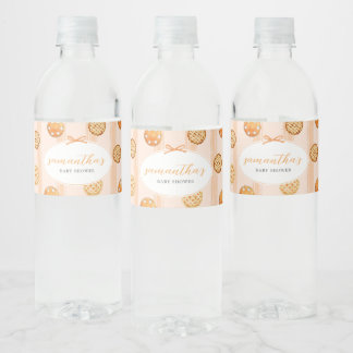 Étiquette Pour Bouteilles D'eau Petite Fête de Bébé en Automne