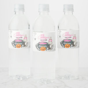 Étiquette Pour Bouteilles D'eau Pink A Baby brasse le Baby shower d'Halloween