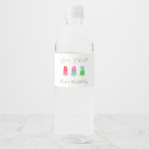 Étiquette Pour Bouteilles D'eau Popsicle Faisons Chill Parti Anniversaire de enfan