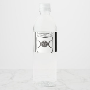 Étiquette Pour Bouteilles D'eau Pots Mason Jar Fête d'Halloween de lunes de Magie