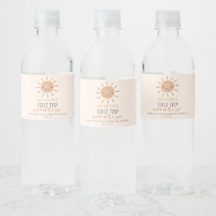 Étiquette Pour Bouteilles D'eau Premier Voyage Autour Du Soleil 1Er Anniversaire
