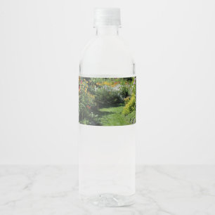 Étiquette Pour Bouteilles D'eau Prenez le Chemin du Jardin du Cottage !