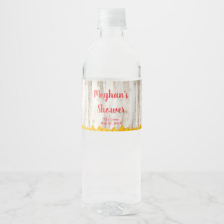 Étiquette Pour Bouteilles D'eau Rustic Fiesta Water Bottle Labels | Taco Shower