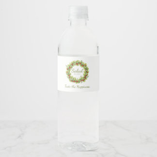 Étiquette Pour Bouteilles D'eau Salade Bliss