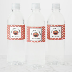 Étiquette Pour Bouteilles D'eau Sesame Street   Elmo - Bouteille d'eau pour le pre