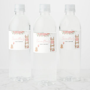 Étiquette Pour Bouteilles D'eau Sweet Little Girl Boho Baby shower