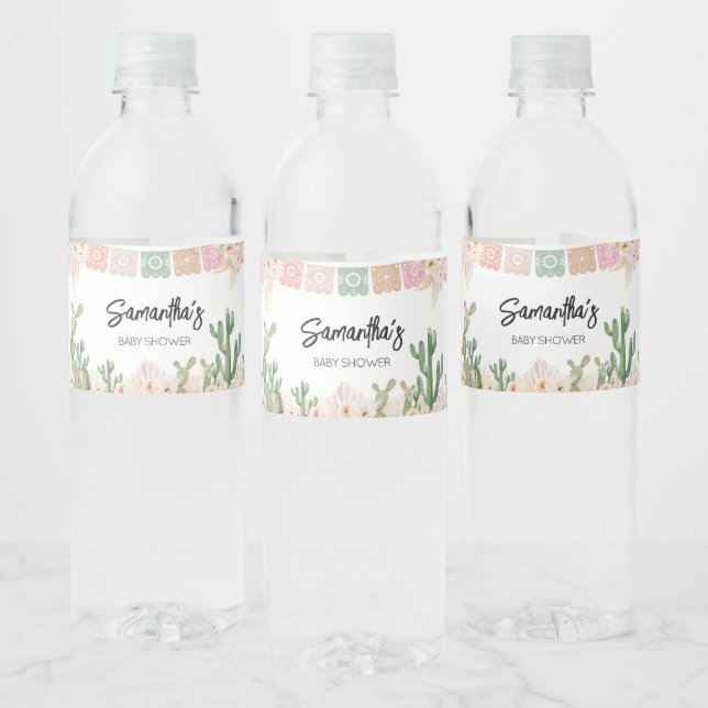 Étiquette Pour Bouteilles D'eau Taco Bout A Baby Boho Baby shower (Bouteilles)