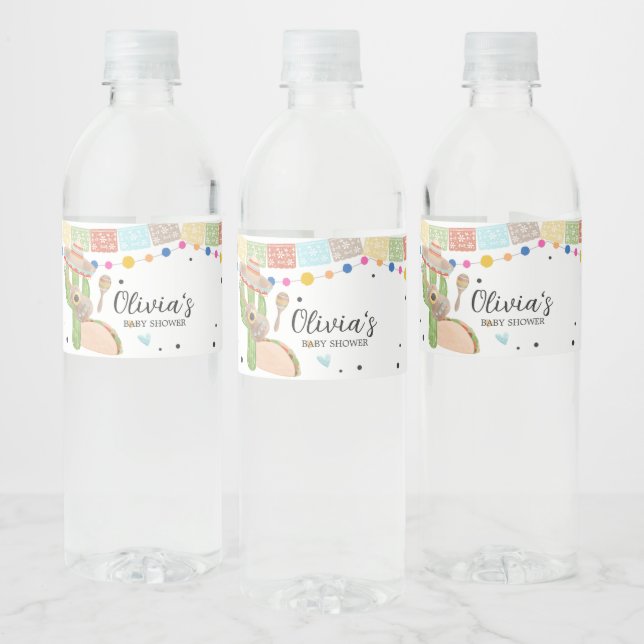Étiquette Pour Bouteilles D'eau Taco Bout A Baby Cactus Baby shower (Bouteilles)