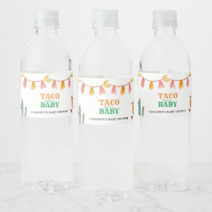 Étiquette Pour Bouteilles D'eau Taco bout Baby Baby shower mexicain faveurs