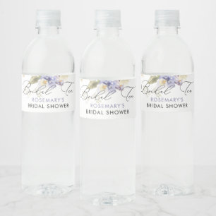 Étiquette Pour Bouteilles D'eau Thé de Mariage Aquarelle Floral Fête de Mariage