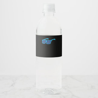 Étiquette Pour Bouteilles D'eau Travaille dur Jouer si dur