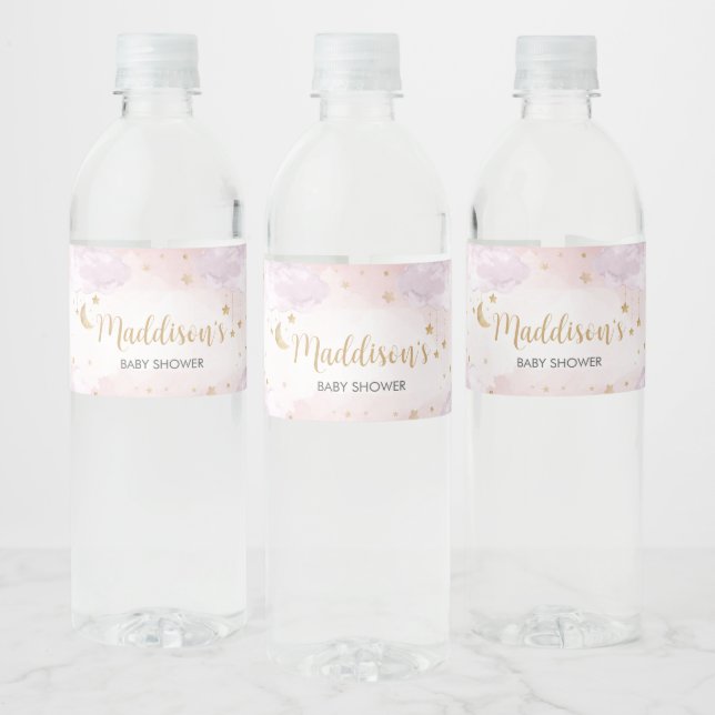 Étiquette Pour Bouteilles D'eau Twinkle Little Star Baby Shower (Bouteilles)