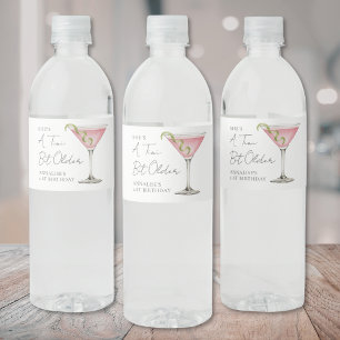 Étiquette Pour Bouteilles D'eau Un Martini Un Tout Petit Peu Plus Vieux Pour Mon A