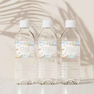 Étiquette Pour Bouteilles D'eau Un petit morceau de ciel baby shower