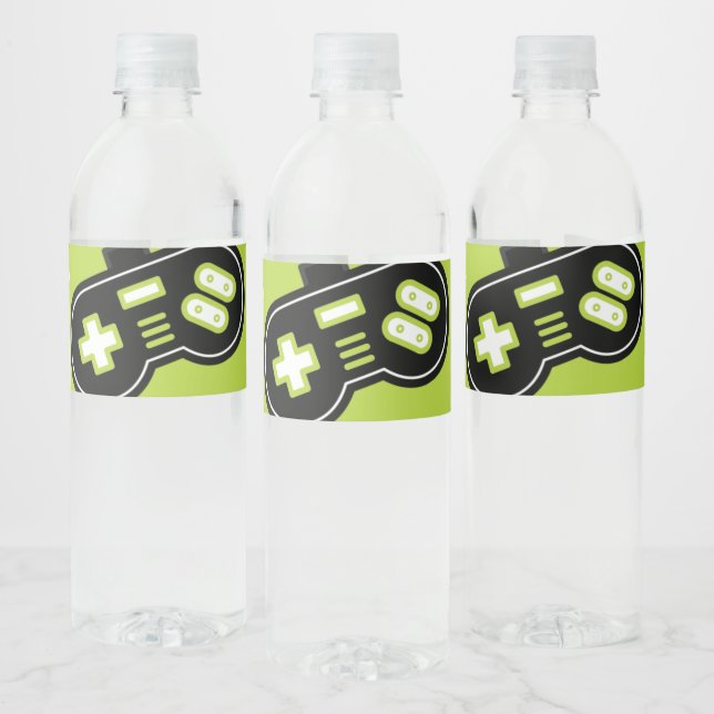 Étiquette Pour Bouteilles D'eau Vidéo Jeu Camion Étiquette de bouteille d'eau (Bouteilles)