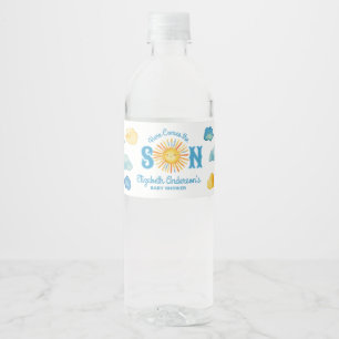 Étiquette Pour Bouteilles D'eau Voici le Baby shower du Fils