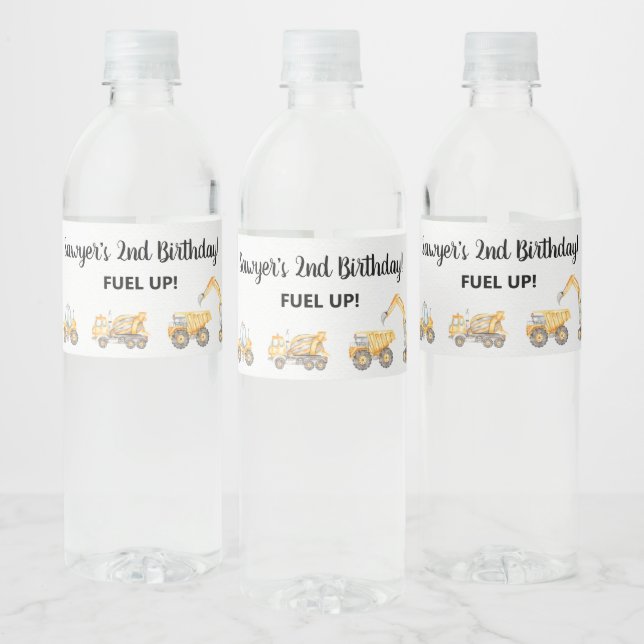 Étiquette Pour Bouteilles D'eau Voiture de course Anniversaire (Bouteilles)