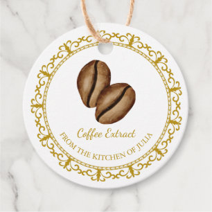 Étiquette pour extrait de café fait maison vintage