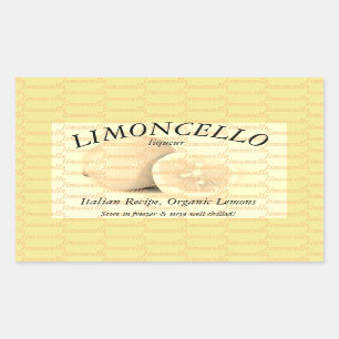 Étiquette pour Limoncello