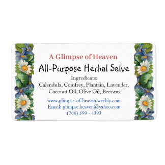 Étiquette pour une bouteille de salve