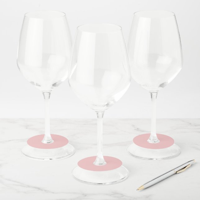 Étiquette Pour Verre De Vin Bébé rose (Lot)