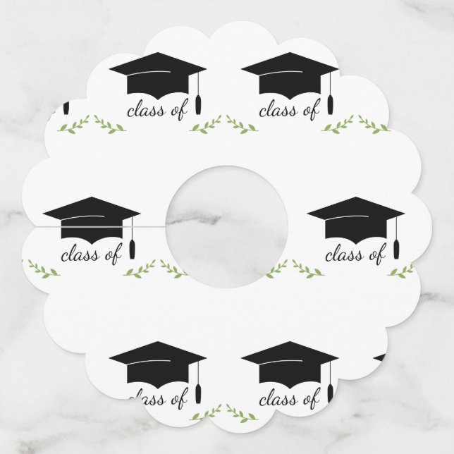 Étiquette Pour Verre De Vin Classe De Diplôme De (Devant)