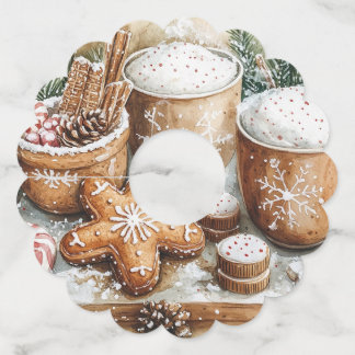 Étiquette Pour Verre De Vin Cookies de pain d'épices