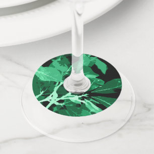 Étiquette Pour Verre De Vin Couleurs d'automne, feuille 7