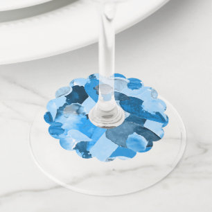 Étiquette Pour Verre De Vin Crête de couleur 6