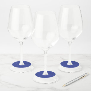 Étiquette Pour Verre De Vin Élégance des Fêtes Royale Bleue