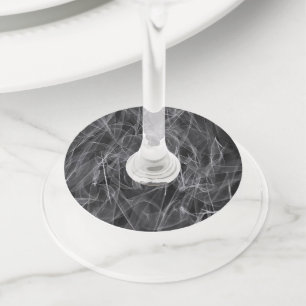 Étiquette Pour Verre De Vin Élégante Fumée - Esthétique mystique