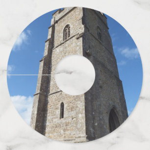 Étiquette Pour Verre De Vin Glastonbury Tor Tower Papier Vin Verre Tags