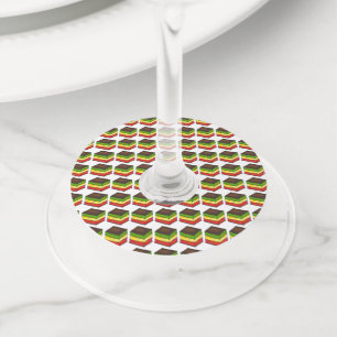 Étiquette Pour Verre De Vin Italien Rainbow Sept Couches Tricolor Boulangerie