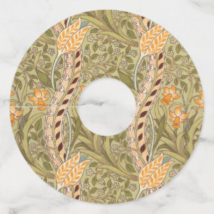 Étiquette Pour Verre De Vin Jardin de jonquilles de William Morris Fleur Class