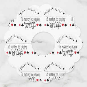 Étiquette Pour Verre De Vin Jouer au pont