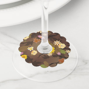 Étiquette Pour Verre De Vin Jungle imaginaire 3