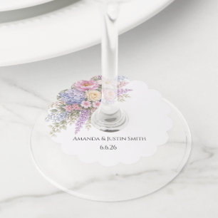 Étiquette Pour Verre De Vin Mariage