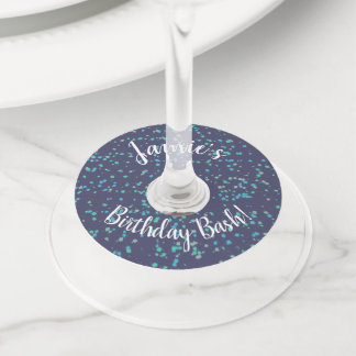 Étiquette Pour Verre De Vin Modèle du Fun Party